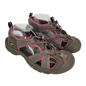 Keen Shoes Womens Size‎ 10 Gray Pink Waterproof Closed Toe Hiking Sandals Bungee